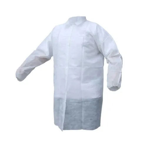 Disposable Visitor Coat 28gsm - Velcro, Elasticated Cuff - Case of 50